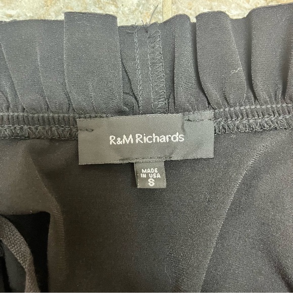 R&M Richards Black Cardigan Short Sleeve with Ruffles Y2K - Picture 5 of 7